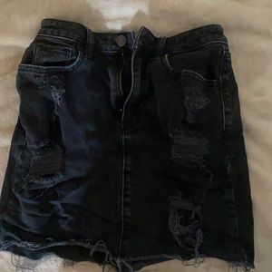hollister black skirt